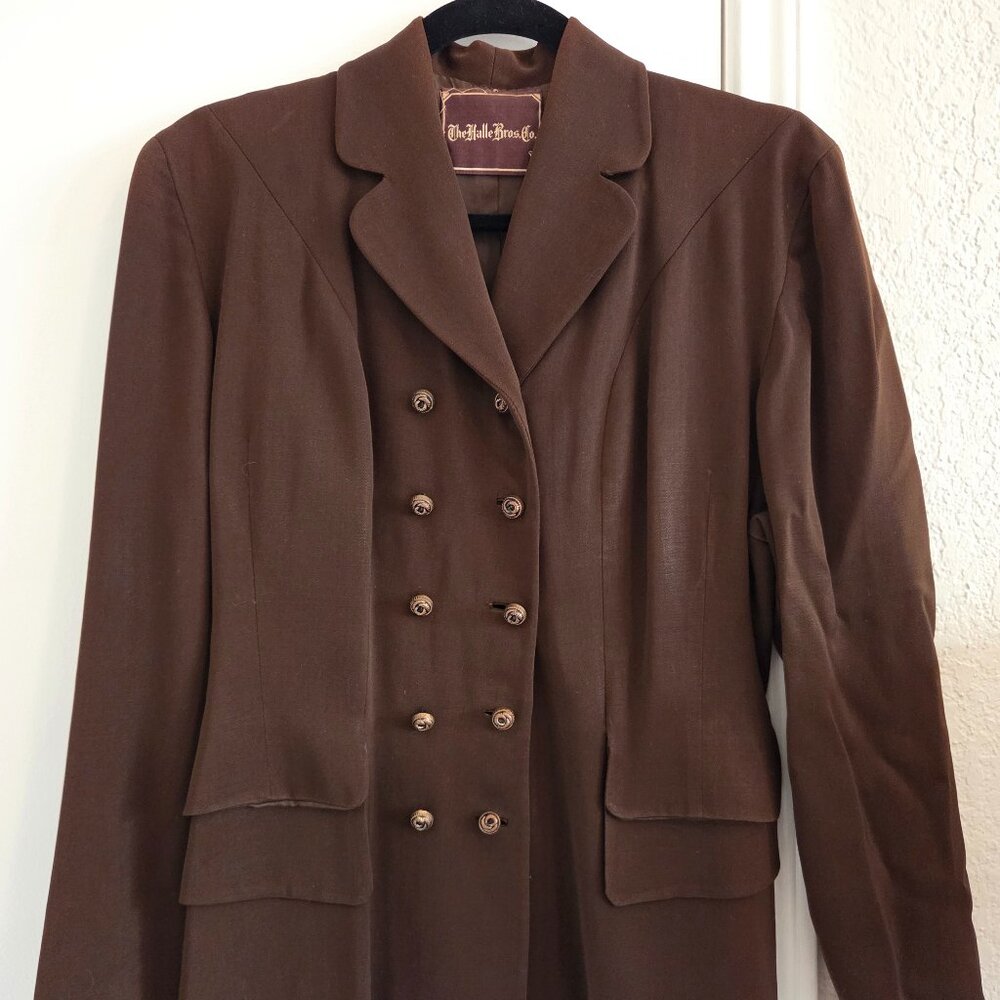 Vintage Chocolate Brown Women's Blazer